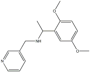 [1-(2,5-dimethoxyphenyl)ethyl](pyridin-3-ylmethyl)amine 化学構造式