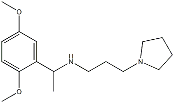 [1-(2,5-dimethoxyphenyl)ethyl][3-(pyrrolidin-1-yl)propyl]amine|