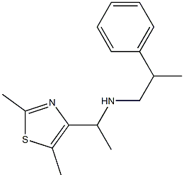 [1-(2,5-dimethyl-1,3-thiazol-4-yl)ethyl](2-phenylpropyl)amine