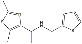[1-(2,5-dimethyl-1,3-thiazol-4-yl)ethyl](thiophen-2-ylmethyl)amine Structure