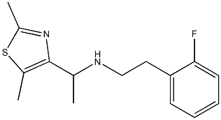 [1-(2,5-dimethyl-1,3-thiazol-4-yl)ethyl][2-(2-fluorophenyl)ethyl]amine