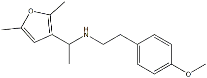 [1-(2,5-dimethylfuran-3-yl)ethyl][2-(4-methoxyphenyl)ethyl]amine,,结构式