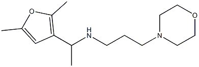 [1-(2,5-dimethylfuran-3-yl)ethyl][3-(morpholin-4-yl)propyl]amine,,结构式
