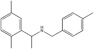 [1-(2,5-dimethylphenyl)ethyl][(4-methylphenyl)methyl]amine 化学構造式