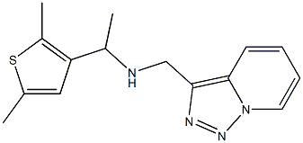 [1-(2,5-dimethylthiophen-3-yl)ethyl]({[1,2,4]triazolo[3,4-a]pyridin-3-ylmethyl})amine Struktur