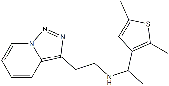 [1-(2,5-dimethylthiophen-3-yl)ethyl](2-{[1,2,4]triazolo[3,4-a]pyridin-3-yl}ethyl)amine Structure