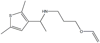 [1-(2,5-dimethylthiophen-3-yl)ethyl][3-(ethenyloxy)propyl]amine Structure