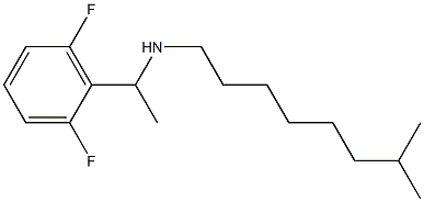 [1-(2,6-difluorophenyl)ethyl](7-methyloctyl)amine Struktur