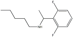 [1-(2,6-difluorophenyl)ethyl](pentyl)amine,,结构式
