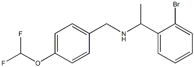 [1-(2-bromophenyl)ethyl]({[4-(difluoromethoxy)phenyl]methyl})amine