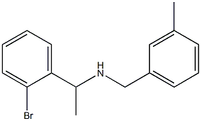 [1-(2-bromophenyl)ethyl][(3-methylphenyl)methyl]amine 化学構造式