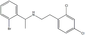 [1-(2-bromophenyl)ethyl][2-(2,4-dichlorophenyl)ethyl]amine 化学構造式