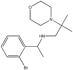 [1-(2-bromophenyl)ethyl][2-methyl-2-(morpholin-4-yl)propyl]amine 化学構造式