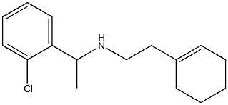 [1-(2-chlorophenyl)ethyl][2-(cyclohex-1-en-1-yl)ethyl]amine Struktur