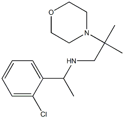 [1-(2-chlorophenyl)ethyl][2-methyl-2-(morpholin-4-yl)propyl]amine 化学構造式