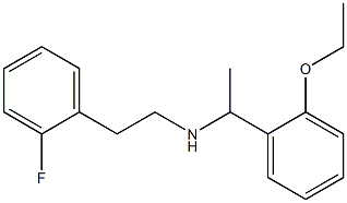 [1-(2-ethoxyphenyl)ethyl][2-(2-fluorophenyl)ethyl]amine 化学構造式