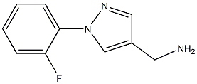 [1-(2-fluorophenyl)-1H-pyrazol-4-yl]methylamine Struktur