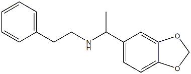 [1-(2H-1,3-benzodioxol-5-yl)ethyl](2-phenylethyl)amine Structure