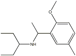 [1-(2-methoxy-5-methylphenyl)ethyl](pentan-3-yl)amine Structure