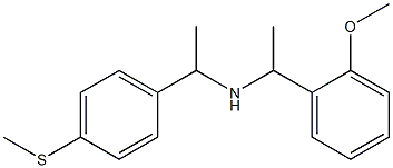 [1-(2-methoxyphenyl)ethyl]({1-[4-(methylsulfanyl)phenyl]ethyl})amine