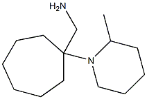 [1-(2-methylpiperidin-1-yl)cycloheptyl]methanamine Structure
