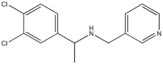 [1-(3,4-dichlorophenyl)ethyl](pyridin-3-ylmethyl)amine,,结构式