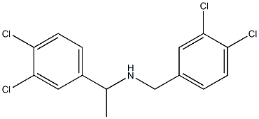 [1-(3,4-dichlorophenyl)ethyl][(3,4-dichlorophenyl)methyl]amine Structure