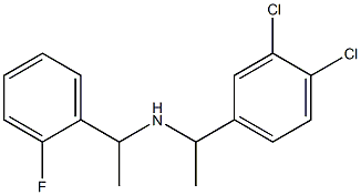 [1-(3,4-dichlorophenyl)ethyl][1-(2-fluorophenyl)ethyl]amine Structure