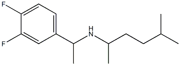 [1-(3,4-difluorophenyl)ethyl](5-methylhexan-2-yl)amine Structure