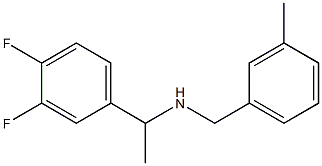 [1-(3,4-difluorophenyl)ethyl][(3-methylphenyl)methyl]amine Structure