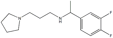 [1-(3,4-difluorophenyl)ethyl][3-(pyrrolidin-1-yl)propyl]amine,,结构式