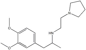[1-(3,4-dimethoxyphenyl)propan-2-yl][2-(pyrrolidin-1-yl)ethyl]amine Struktur