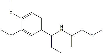 [1-(3,4-dimethoxyphenyl)propyl](1-methoxypropan-2-yl)amine Structure