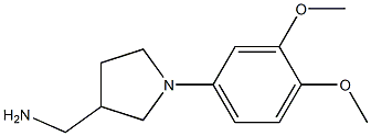 [1-(3,4-dimethoxyphenyl)pyrrolidin-3-yl]methylamine,,结构式