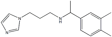 [1-(3,4-dimethylphenyl)ethyl][3-(1H-imidazol-1-yl)propyl]amine Struktur