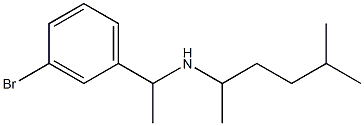 [1-(3-bromophenyl)ethyl](5-methylhexan-2-yl)amine 化学構造式