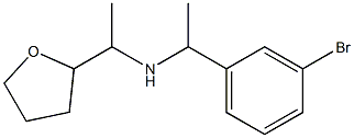 [1-(3-bromophenyl)ethyl][1-(oxolan-2-yl)ethyl]amine,,结构式