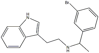 [1-(3-bromophenyl)ethyl][2-(1H-indol-3-yl)ethyl]amine Struktur