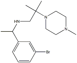 [1-(3-bromophenyl)ethyl][2-methyl-2-(4-methylpiperazin-1-yl)propyl]amine Structure