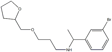 [1-(3-bromophenyl)ethyl][3-(oxolan-2-ylmethoxy)propyl]amine Structure