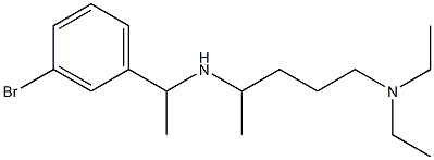 [1-(3-bromophenyl)ethyl][5-(diethylamino)pentan-2-yl]amine Structure