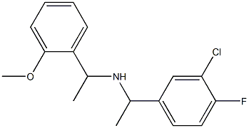 [1-(3-chloro-4-fluorophenyl)ethyl][1-(2-methoxyphenyl)ethyl]amine