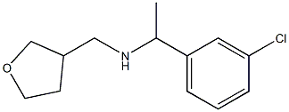 [1-(3-chlorophenyl)ethyl](oxolan-3-ylmethyl)amine,,结构式