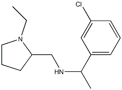 [1-(3-chlorophenyl)ethyl][(1-ethylpyrrolidin-2-yl)methyl]amine