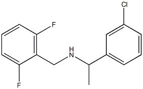 [1-(3-chlorophenyl)ethyl][(2,6-difluorophenyl)methyl]amine