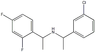 [1-(3-chlorophenyl)ethyl][1-(2,4-difluorophenyl)ethyl]amine Structure