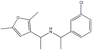  [1-(3-chlorophenyl)ethyl][1-(2,5-dimethylfuran-3-yl)ethyl]amine