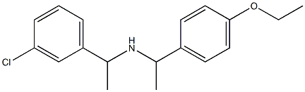 [1-(3-chlorophenyl)ethyl][1-(4-ethoxyphenyl)ethyl]amine