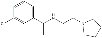 [1-(3-chlorophenyl)ethyl][2-(pyrrolidin-1-yl)ethyl]amine Structure