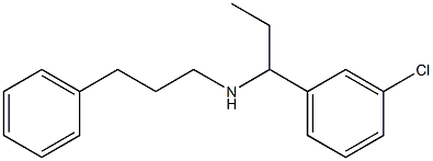 [1-(3-chlorophenyl)propyl](3-phenylpropyl)amine Structure